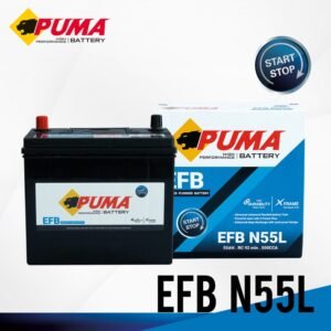 แบตเตอรี่รถยนต์ PUMA START STOP รุ่น EFB N55L