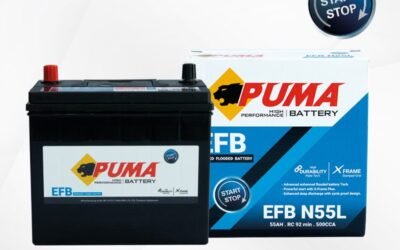 แบตเตอรี่รถยนต์ PUMA START STOP รุ่น EFB N55L