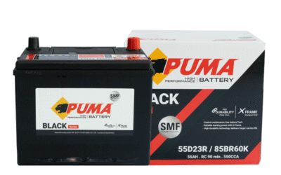 แบตเตอรี่รถยนต์ PUMA  รุ่น 55D23R (85BR60K)