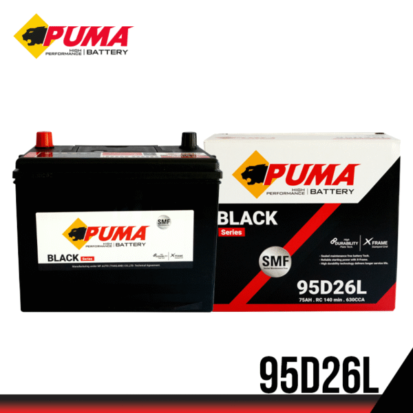 แบตเตอรี่รถยนต์ PUMA  รุ่น 95D26L
