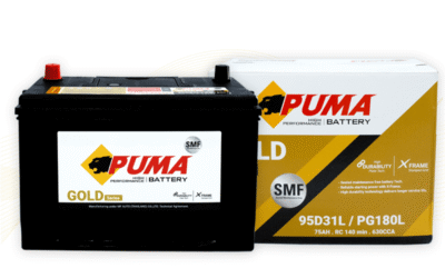 แบตเตอรี่รถยนต์ PUMA  รุ่น 95D31L (PG180L)