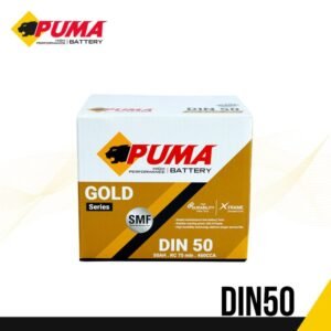 แบตเตอรี่รถยนต์ PUMA  รุ่น DIN55016 (DIN50)