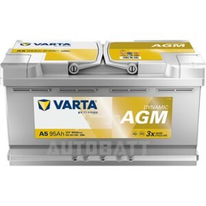 แบตเตอรี่รถยนต์ VARTA Silver Dynamic รุ่น AGM 95 (A5)