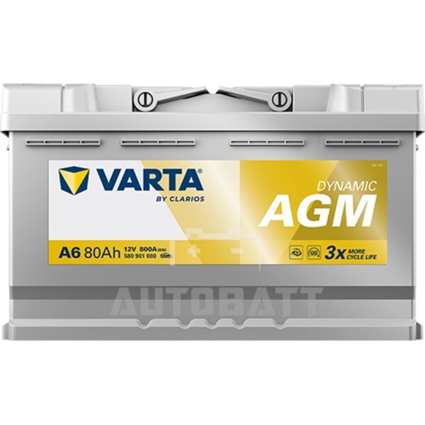 แบตเตอรี่รถยนต์ VARTA Silver Dynamic รุ่น AGM 80 (A6) - Image 5